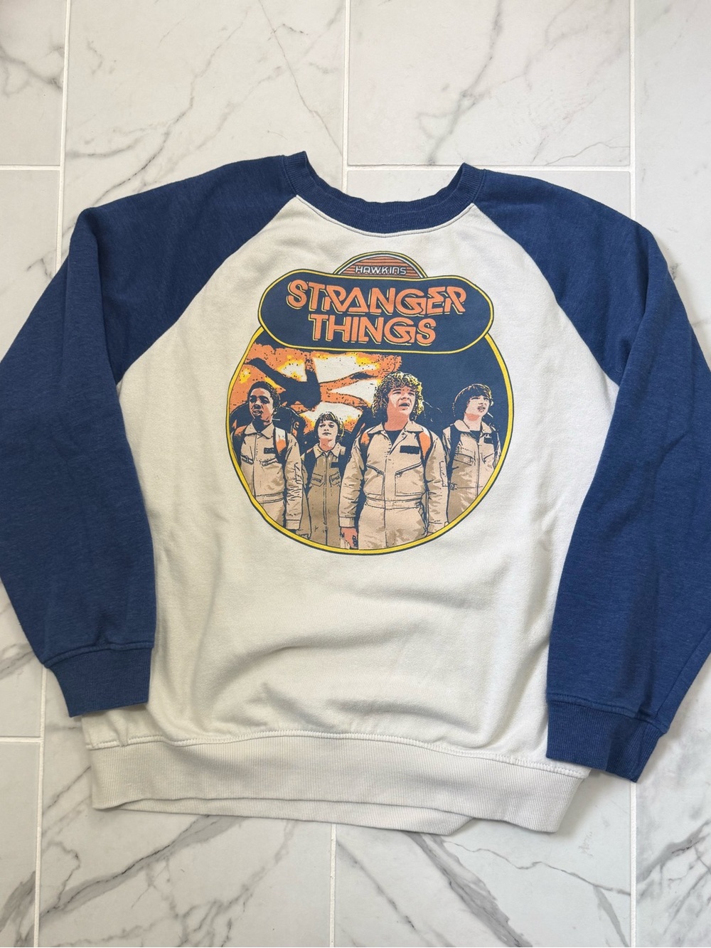 Stranger Things Netflix 2017 Ghostbusters Graphic Crewneck Sz XXL Official Merch